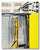 Žlutý solitér, 2004, 160x125 cm